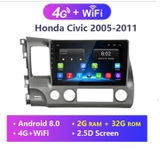 Màn  hình 10 In xe Honda Civic 2005-2011 chạy Android Tiếng Việt WIFI + 4G RAM 2G ROM 32G