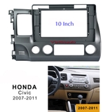 Mặt dưỡng lắp màn hình 10  In xe Honda Civic 2006-2011 + Kèm rắc nguồn zin