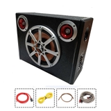 Loa trầm xe tải 12V hoặc 24V Bluetooth  Bass 25Cm tích hợp 2 Treble