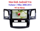 Màn hình Android 9 In theo xe Toyota Fortuner  Toyota Hilux 2008-2016  Số tự động , số sàn