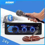 Bộ ampli suoer SE-2029 nguồn 24v tích hợp 2 cổng mic