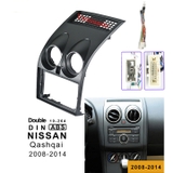 Mặt dưỡng xe  Nissan Qashqai 2008-2014 Kèm rắc nguồn Lắp màn 9 In