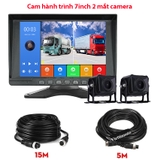 Camera Hành Trình Ghi Hình 2 Mắt Cho Xe Tải Và Xe Khách màn 7inch