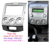 Mặt dưỡng màn hình 7 In xe Ford Ranger, Ford Everest, Mazda BT50 2006-2011
