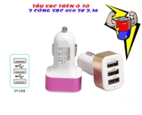 Tẩu sạc xe hơi 3 USB 5V-2.1A