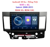 Màn hình Android 9 Inc xe Mitsubishi Lancer 2008-2015 RAM 2G ROM 32G chạy 4G+ WIFI