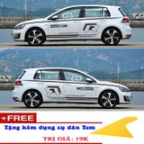 Bộ Tem dán 2 bên sườn Ô tô SUV mẫu D-598 (Tặng kèm dụng cụ dán Tem)