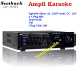 Âm li ô tô, Ampli Karaoke ô tô, Âm li 12V, Ampli bluetooth