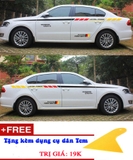 Bộ Tem dán sườn Ô tô mẫu D-67 (Tặng kèm dụng cụ dán Tem)