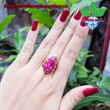 Nhẫn Tỳ Hưu Ruby Charm Vàng