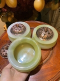 Lư Hương Đốt Trầm Ngọc Onyx Xanh
