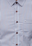 Áo sơ mi Owen Regular fit tay dài phối caro màu nâu - xanh