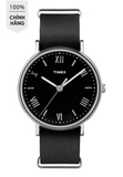 Đồng hồ nam Timex TW2R28600 dây da đen