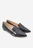 Giày búp bê Nine West mũi nhọn màu đen