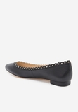 Giày búp bê Nine West đính đinh tán màu đen