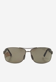 Kính mát unisex Gucci gọng vuông nâu
