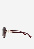 Kính mát nữ Exfash EF6752 C12 gọng nâu
