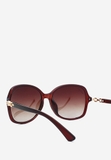 Kính mát nữ Exfash EF6752 C12 gọng nâu