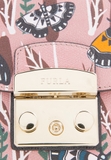 Túi đeo chéo Furla Metropolis Mini Crossbody 881454 họa tiết màu hồng nhạt