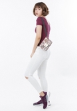 Túi đeo chéo Furla Metropolis Mini Crossbody 881454 họa tiết màu hồng nhạt