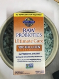 MEN VI SINH THÔ 100 TỶ LỢI KHUẨN RAW PROBIOTICS - ULTIMATE CARE - GARDEN OF LIFE