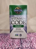VITAMIN TỔNG HỢP CHO CẢ GIA ĐÌNH VITAMIN CODE FAMILY - GARDEN OF LIFE