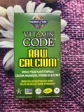 Viên uống bổ sung Canxi tươi Vitamin Code Raw Calcium - Garden of Life