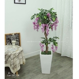 Cây hoa hoa tử đằng trang trí nội thất LanDecor (120cm) - LC2170