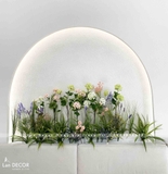 Bồn hoa tú cầu trang trí mảng tường độc đáo (1m2x20cmx55cm)- CC923