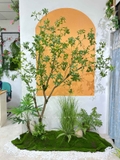 Tiểu Cảnh Cây Giả- Bồn Cây Linh Sơn Thiết Kế Tiểu Cảnh Khô, Decor Không Gian - RC070