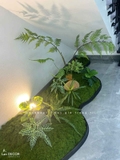 Thi Công Bồn Cây Giả - Công Trình Tiểu Cảnh Cây Đỗ Quyên Thiết Kế Không Gian Căn Hộ