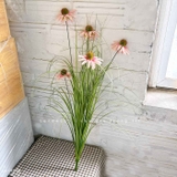 Hoa Cúc Mỹ Giả- Cành Hoa Cúc Mỹ Giả Decor Kệ Sắt, Thiết Kế Tiểu Cảnh Rêu Hoa Ấn Tượng- CC1084