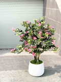 Cây hoa Đỗ Quyên dáng bonsai trang trí LanDecor (100cm) - CC580