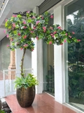 Cây Giả Tiểu Cảnh - Cây Đỗ Quyên Dáng Huyền Trưng Bày Cửa Hiệu, Quán Cafe Độc Đáo (220cm)- CC1135