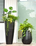 Cây Giả Decor Tiểu Cảnh- Chậu Cây Giả Decor Không Gian Hiện Đại, Điểm Nhấn Ấn Tượng (cao 140cm, tán 60cm)- CC1126