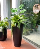 Cây Giả Decor Tiểu Cảnh- Chậu Cây Giả Decor Không Gian Hiện Đại, Điểm Nhấn Ấn Tượng (cao 140cm, tán 60cm)- CC1126
