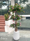 Cây Hoa Giả Decor - Cây Hoa Đỗ Quyên Thiết Kế Không Gian Đẹp (180cm)- CC1048