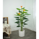 Cây hoa rum cây cảnh trang trí Lan Decor (125cm) - LC2646