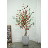 Lựu Giả Trang Trí- Mẫu Chậu Cây Lựu Giả Cao 170cm Trang Trí Nhà Đẹp