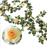 Dây Leo Giả- Dây Hoa Hồng Leo Trang Trí Quán Cafe (130cm)- HC1234