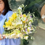 Cành Hoa Giả Decor- Cành Địa Lan Giả Decor Cửa Hiệu (70cm) - HC1271