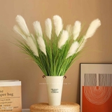 Cỏ Lau Giả- Cành Lau Trắng Giả Decor Phong Cách Đồng Nội (80-100cm)- CC1086-trắng