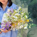 Cành Hoa Giả Decor- Cành Địa Lan Giả Decor Cửa Hiệu (70cm) - HC1271