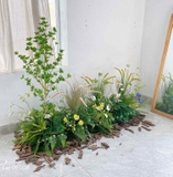 DECOR SÂN VƯỜN VỚI BỒN RÊU LAU THIẾT KẾ LAN DECOR- RC010