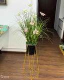 Hoa Hồi Hương Giả - Kệ Hoa Hồi Hương Giả Thiết Kế Lan Decor (cao 125-140cm, tán 55cm)- CC1111