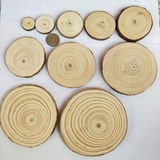 Dăm gỗ tròn thủ công đánh bóng trang trí- LG001