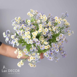 Cành Hoa Giả - Cành Hoa Cúc Li Ti Giả Trang Trí (50cm)- HC1180