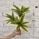 Cành Lá Giả- Cành Thủy Trúc 3 Nhánh Decor Tiểu Cảnh (45cm) - HC395