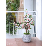 Cây đào trang trí nhà - Cây cảnh giả Landecor (90cm) - CC401