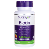 Viên uống hỗ trợ mọc tóc và chống rụng tóc Natrol Biotin 5,000mcg Fast Dissolve 250 viên